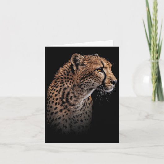 Leopard Cheetah Tiger Leopard Face Lion Cat Karte (Vorderseite)
