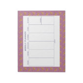 Leopard, Cheetah Weekekly Planner Notepad Notizblock (Rotiert)