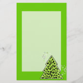 Leopard cheetah Weihnachtsbaumgeschichten Briefpapier (Vorderseite)
