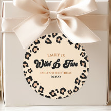 Leopard Cheetah Wild und 5. Geburtstagsparty