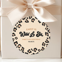 Leopard Cheetah Wild und 6. Geburtstagsparty