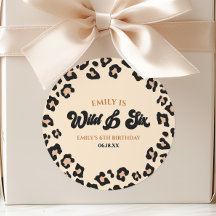 Leopard Cheetah Wild und 6. Geburtstagsparty