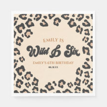 Leopard Cheetah Wild und 6. Geburtstagsparty