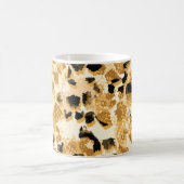 Leopard Chic: Vintage-Muster Eleganz. Kaffeetasse (Mittel)