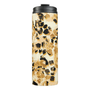 Leopard Chic: Vintage-Muster Eleganz. Thermosbecher