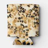 Leopard Chic: Vintages Muster Eleganz. Dosenkühler (Rückseite)