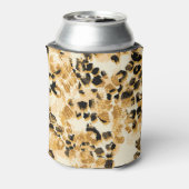 Leopard Chic: Vintages Muster Eleganz. Dosenkühler (Kanne Rückseite)