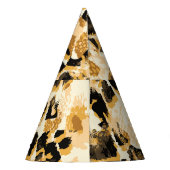 Leopard Chic: Vintages Muster Eleganz. Partyhütchen (Rückseite)