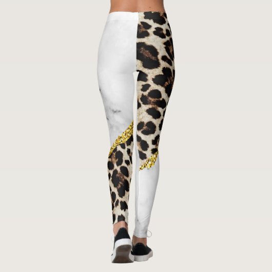 Leopard Chick Sport Leggings (Rückseite)