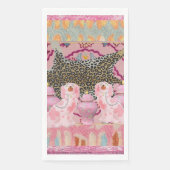 Leopard Chinoiserie Ginger Jar Jaragepapier Serviette (Vorderseite)