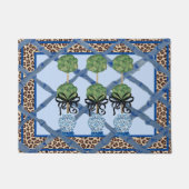 Leopard Chinoiserie Ginger Jar jars Doormat Rug Fußmatte (Vorderseite)