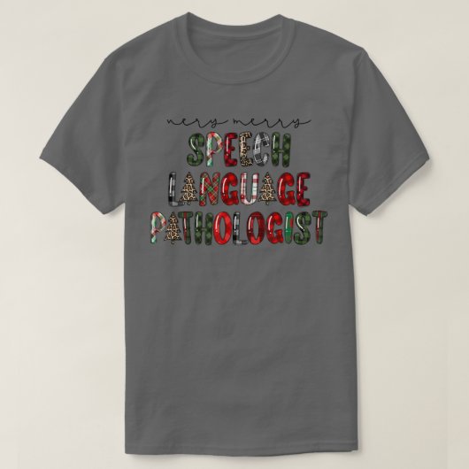Leopard Chri, Sprachpathologe T-Shirt (Design vorne)