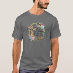 Leopard Christlich Cross ausgewählt Gesegnet verge T-Shirt