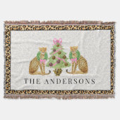 Leopard Christmas Decke (Vorderseite)