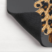 Leopard Christmas Tree,christmas Coquette Bow Yarn Mousepad (Ecke)