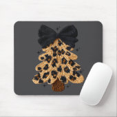 Leopard Christmas Tree,christmas Coquette Bow Yarn Mousepad (Mit Mouse)