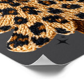 Leopard Christmas Tree,christmas Coquette Bow Yarn Poster (Ecke)