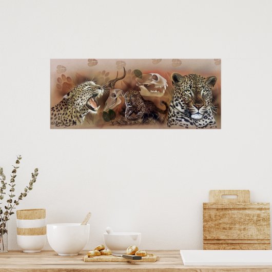 Leopard Collection Poster (Küche)