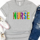 Leopard Colorful Your Title Nurse T-Shirt