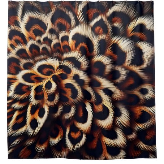 Leopard Comfort Drift in einen Dschungel Inspirier Duschvorhang (Vorderseite)