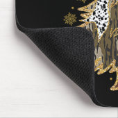 Leopard Coquette Bow Camouflage Weihnachtsbaum Jag Mousepad (Ecke)