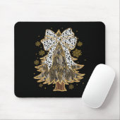 Leopard Coquette Bow Camouflage Weihnachtsbaum Jag Mousepad (Mit Mouse)