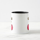 Leopard Coquette Bow Cherry Girly Lolita Tasse (Zentrum)