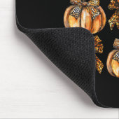 Leopard Coquette Bow Pumpkin Erntedank Herbst F Mousepad (Ecke)