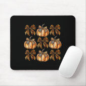 Leopard Coquette Bow Pumpkin Erntedank Herbst F Mousepad (Mit Mouse)