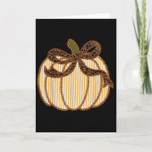 Leopard Coquette Bow Thanksgiving Autumn Fall Pump Karte (Vorderseite)