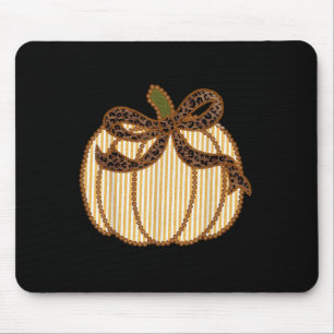 Leopard Coquette Schleife Thanksgiving Herbst Herb Mousepad