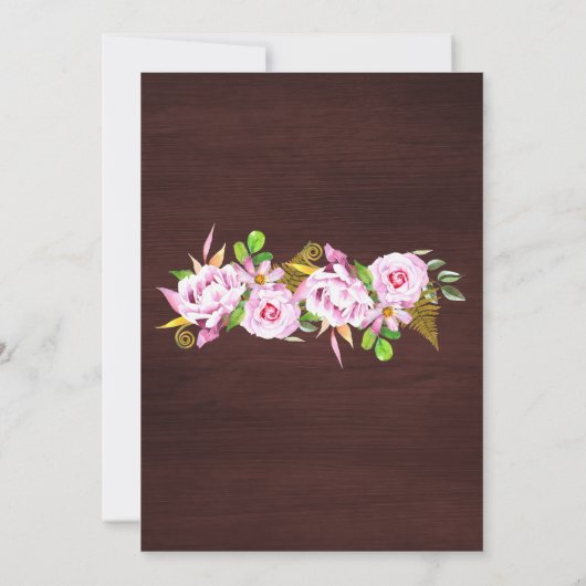 Leopard Cowboy Stiefellichter Quinceanera Inv Einladung (Rückseite)