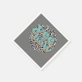 Leopard Cowboy Yeehaw Halten Sie Ihre Pferde Weste Serviette (Ecke)