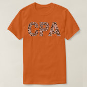 Leopard CPA Buchhaltungslehrer T-Shirt (Design vorne)