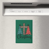 Leopard Cross Weihnachtsbäume Christlich Magnet (In Situ (Geschirrspüler))