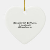 LEOPARD CUB KERAMIKORNAMENT (Hinten)