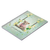 Leopard Cub on Swing Spiral Foto Notebook Notizblock (Linke Seite)