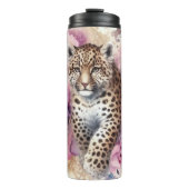 Leopard Cub & Rose Chili Bowl Thermosbecher (Vorderseite)