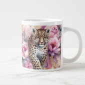 Leopard Cub & Rose Jumbo-Tasse (Rechts)
