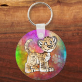 Leopard Cub Schlüsselanhänger (Vorderseite)