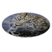 Leopard Cube Round Cutting Board Schneidebrett (Ecke)
