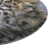 Leopard Cube Round Cutting Board Schneidebrett (Ecke)