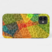 Leopard Cubism Abstrakt Art | Geometrisches Muster Case-Mate iPhone Hülle (Rückseite (Horizontal))