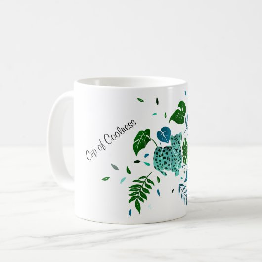 Leopard-Cup der Kühle Kaffeetasse (Vorderseite Links)