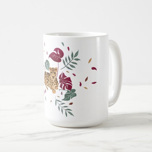 Leopard-Cup der Kühle Kaffeetasse (VorderseiteRechts)