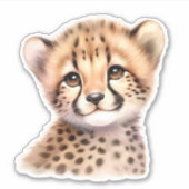 Leopard Custom Cut Scrapbooking Sticker (Vorderseite)