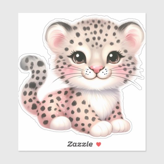 Leopard Custom Cut Scrapbooking Sticker (Blatt)