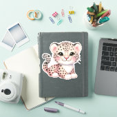 Leopard Custom Cut Scrapbooking Sticker (iPad Hülle)