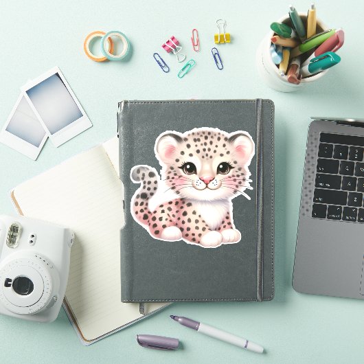 Leopard Custom Cut Scrapbooking Sticker (iPad Hülle)