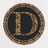 Leopard D Etiketten (Design 2)